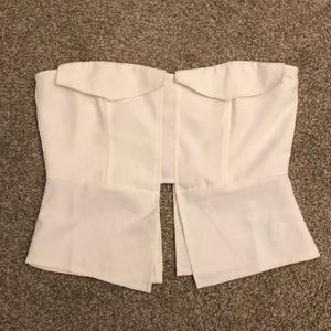Gorgeous White Tube Top/Strapless Top NWT